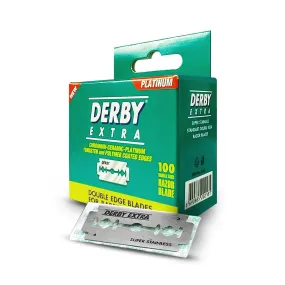 100 Derby Extra Double Edge Safety Razor Blades, Mini Pack