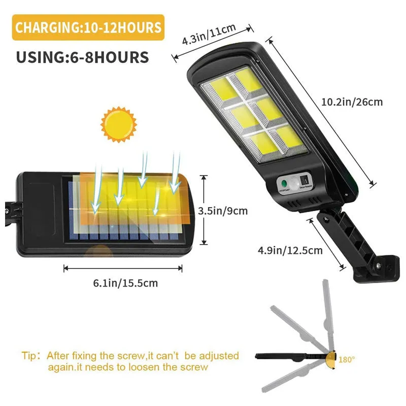 120Cob Solar Powered Outdoor Street Lamp/Light Ab-Ty16