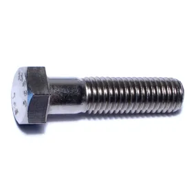 1/2"-13 x 2" 18-8 Stainless Steel Coarse Thread Hex Cap Screws