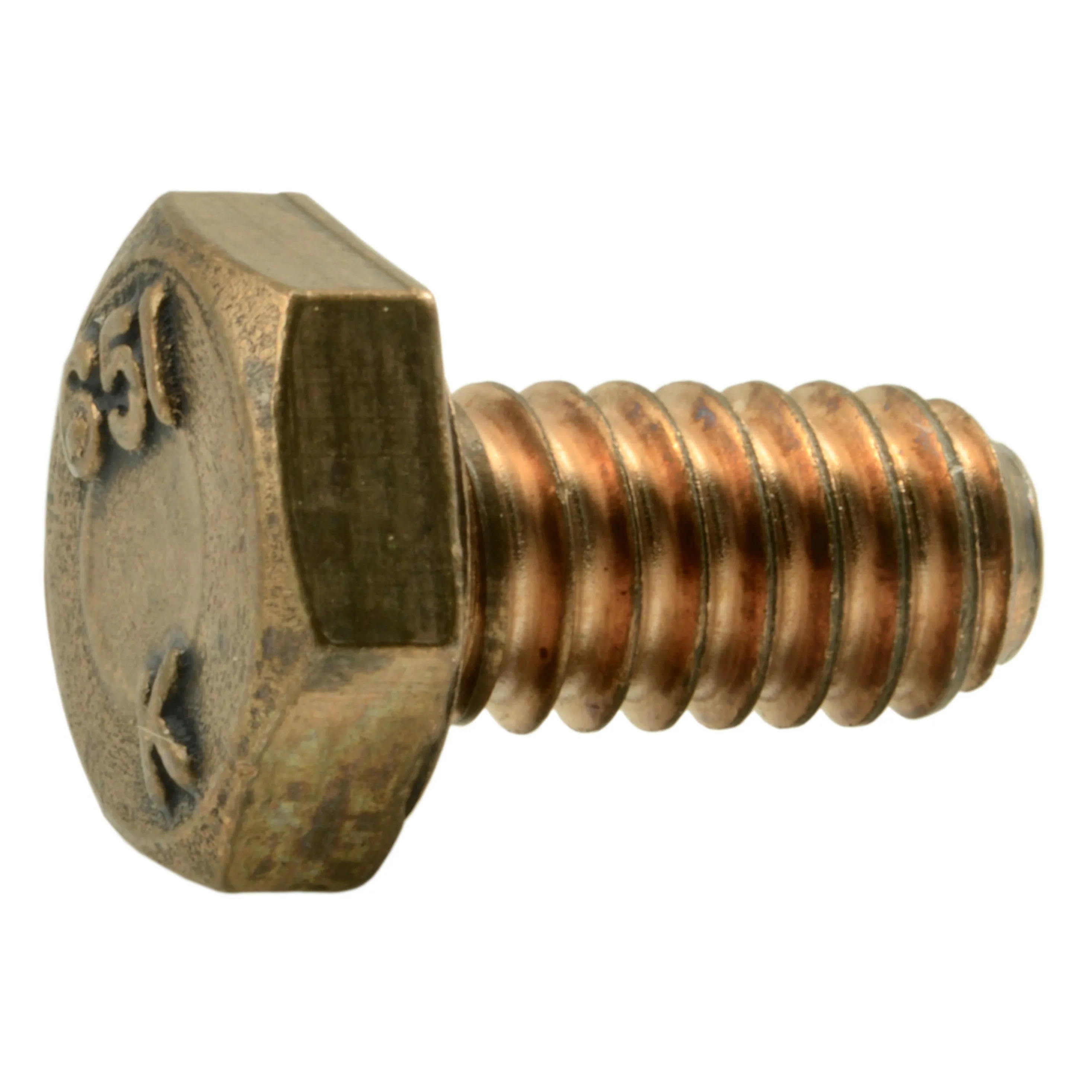 1/4"-20 x 1/2" Silicon Bronze Coarse Thread Hex Cap Screws (10 pcs.)