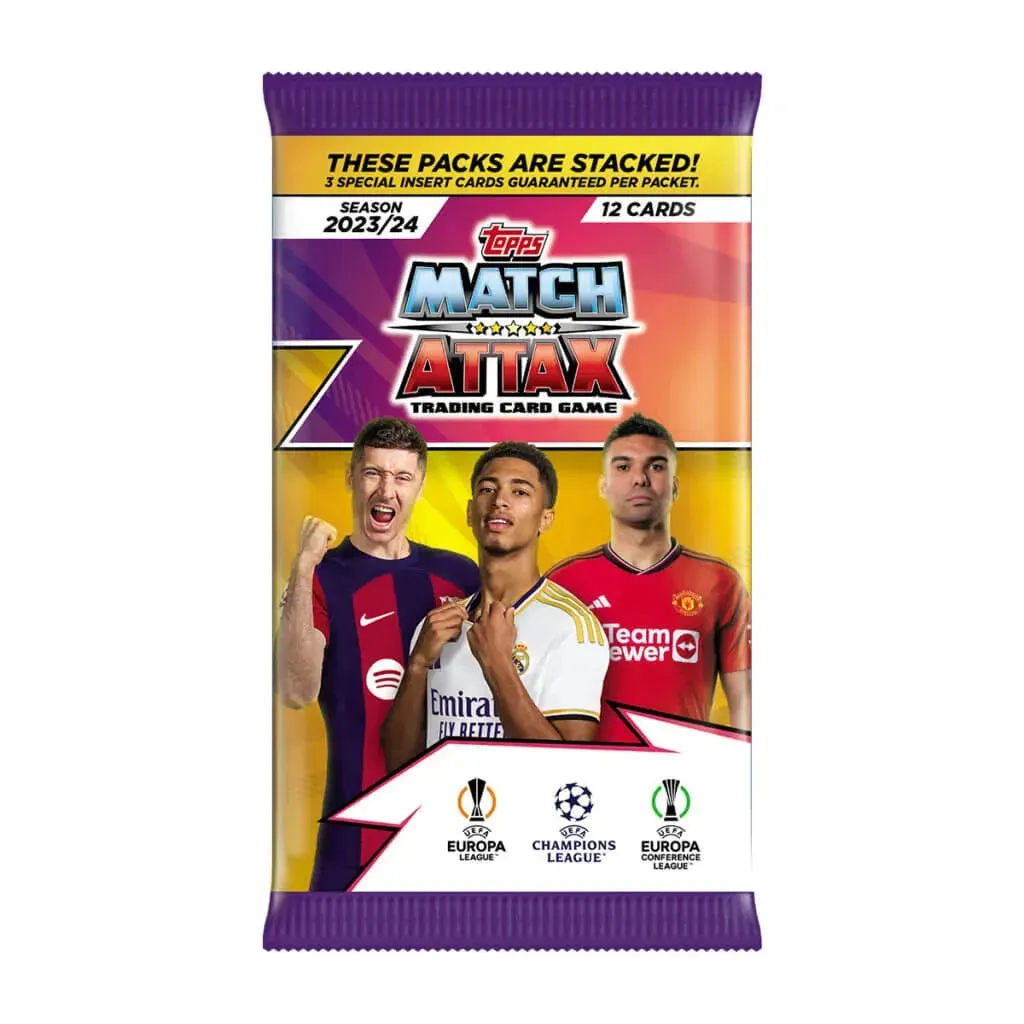 2023-24 Topps Match Attax UEFA Champions League Cards BOX (24 Packs Each)