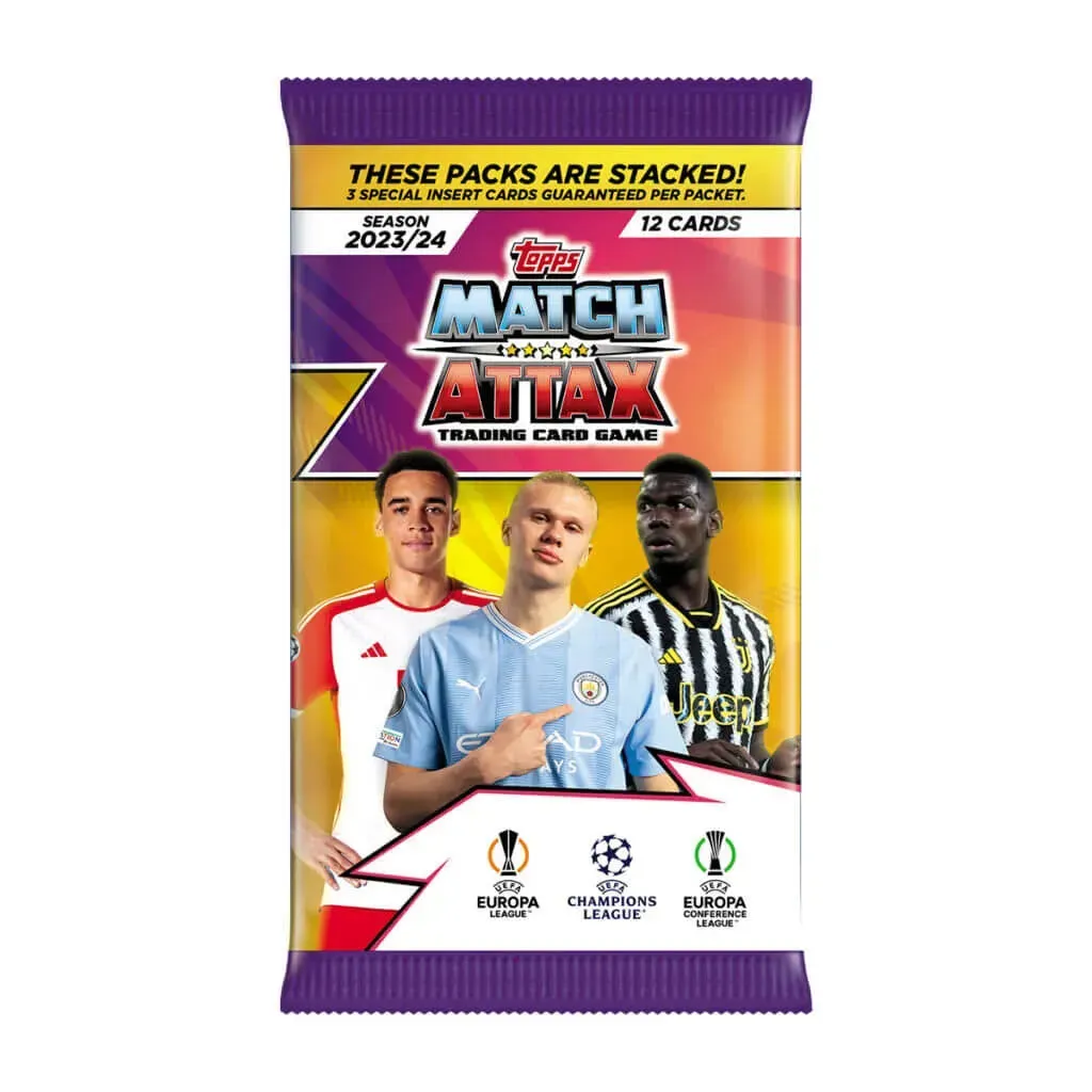 2023-24 Topps Match Attax UEFA Champions League Cards BOX (24 Packs Each)