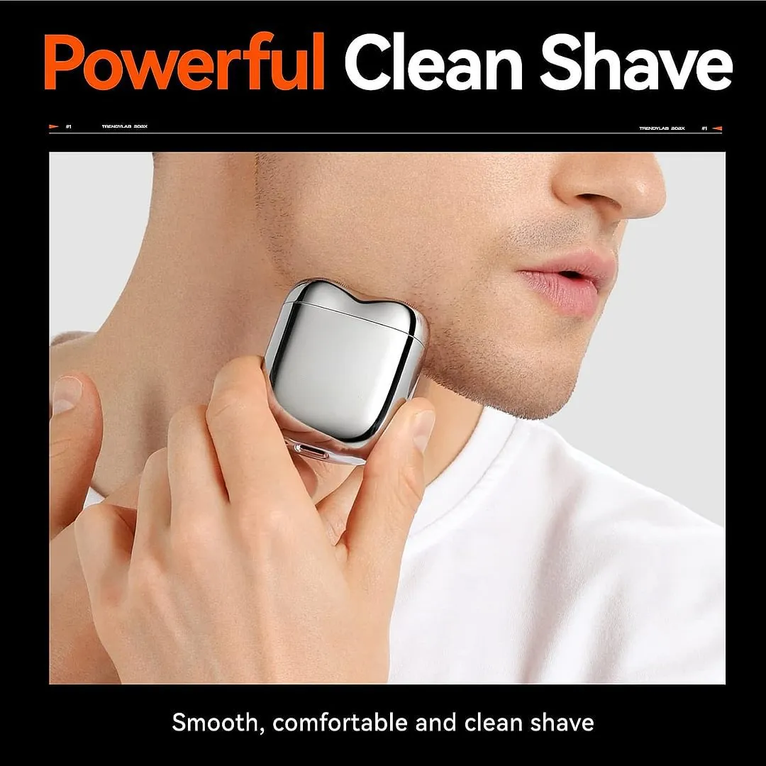 2024 New Upgrade Pocket Shaver USB Mini Shavers for Men Rechargeable Waterproof Compact Electric Razor for Home, Car, Travel