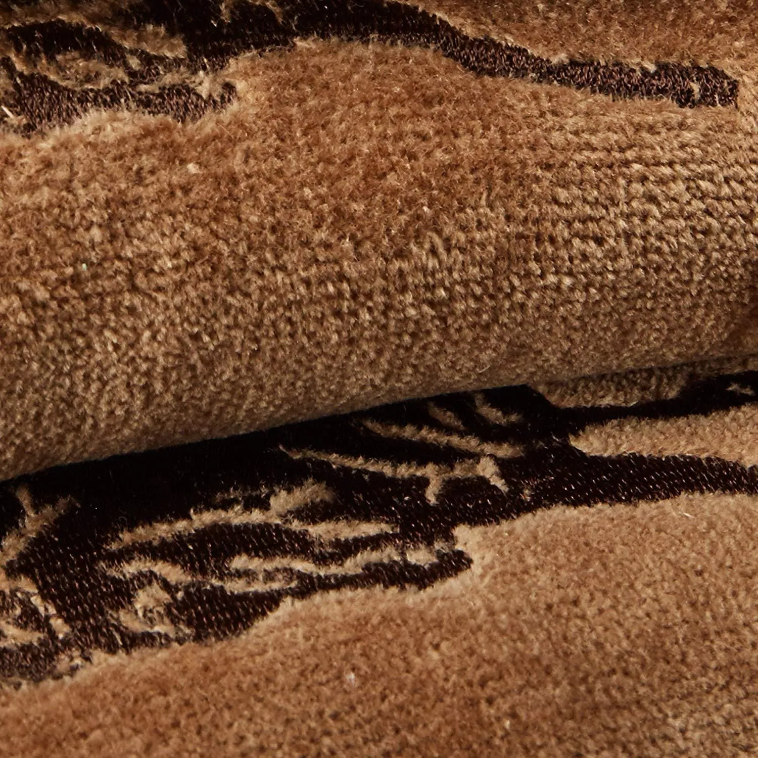 3 PC 3-Horse Embroidered Towel Set, Mocha