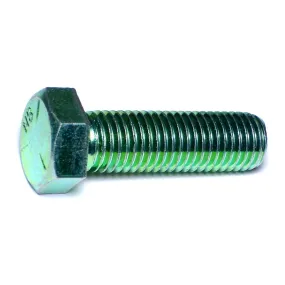 3/4"-10 x 2-1/2" Green Rinsed Zinc Grade 5 Hex Cap Screws (26 pcs.)