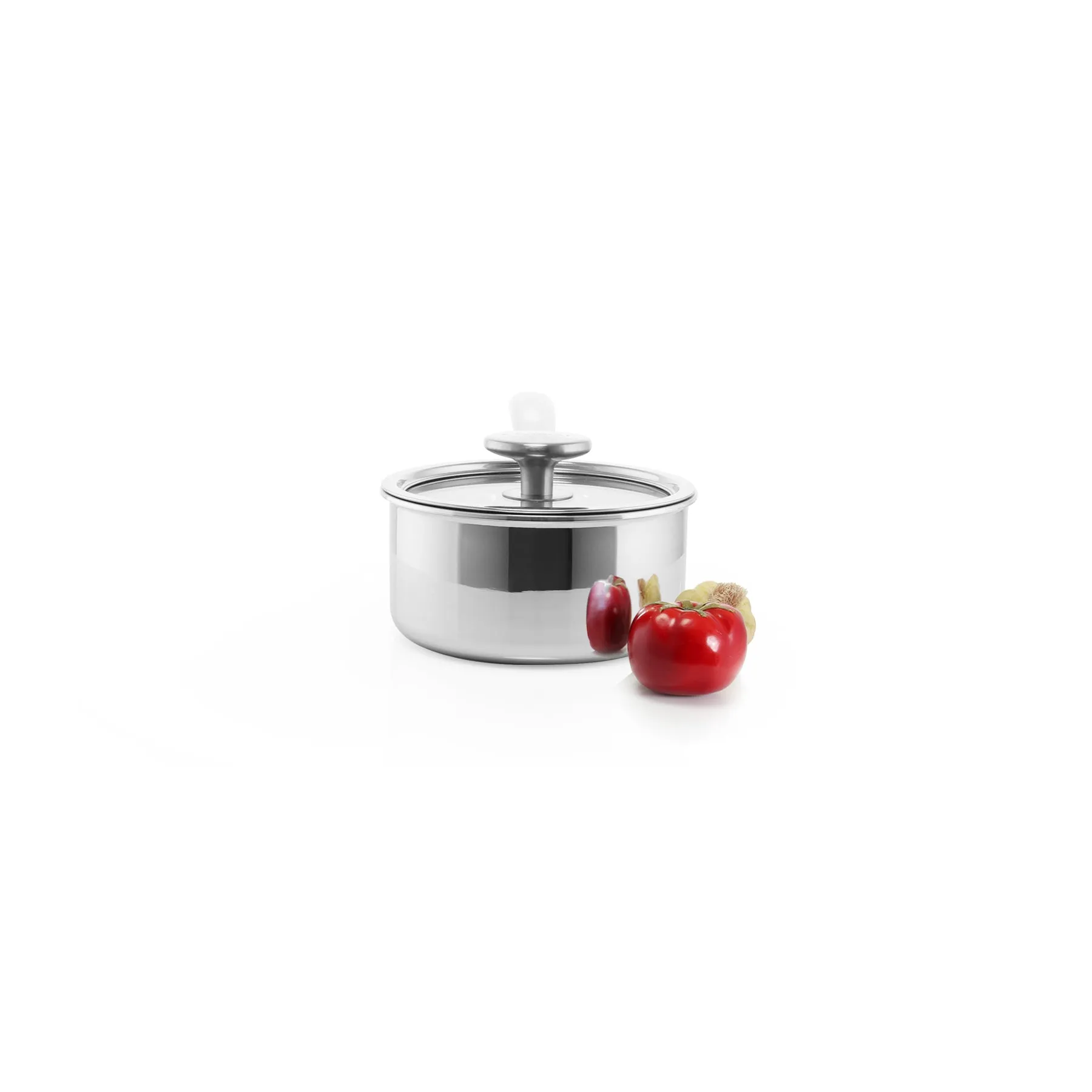 3.Clad Saucepan Tri-ply Polished (1 Qt.)