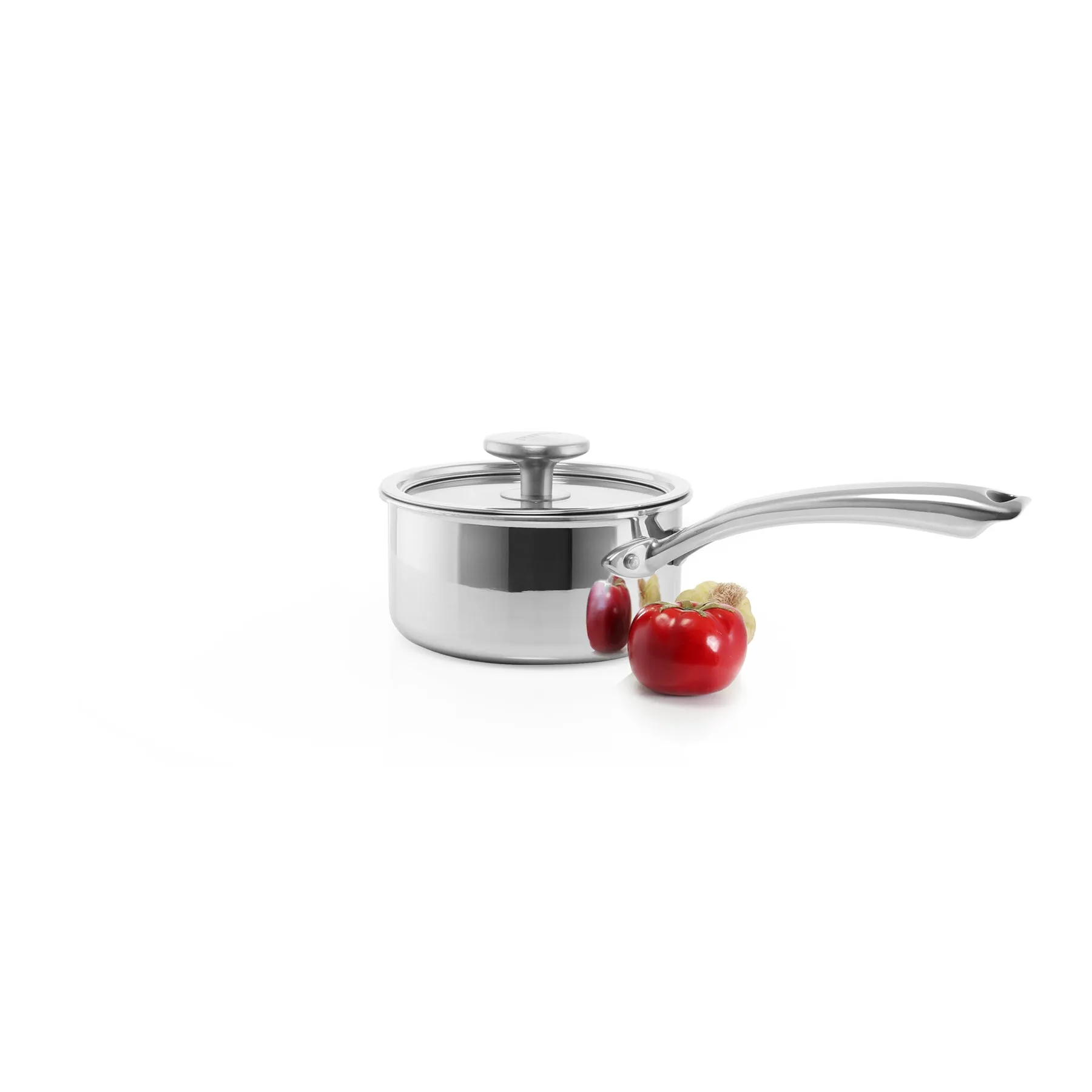 3.Clad Saucepan Tri-ply Polished (1 Qt.)