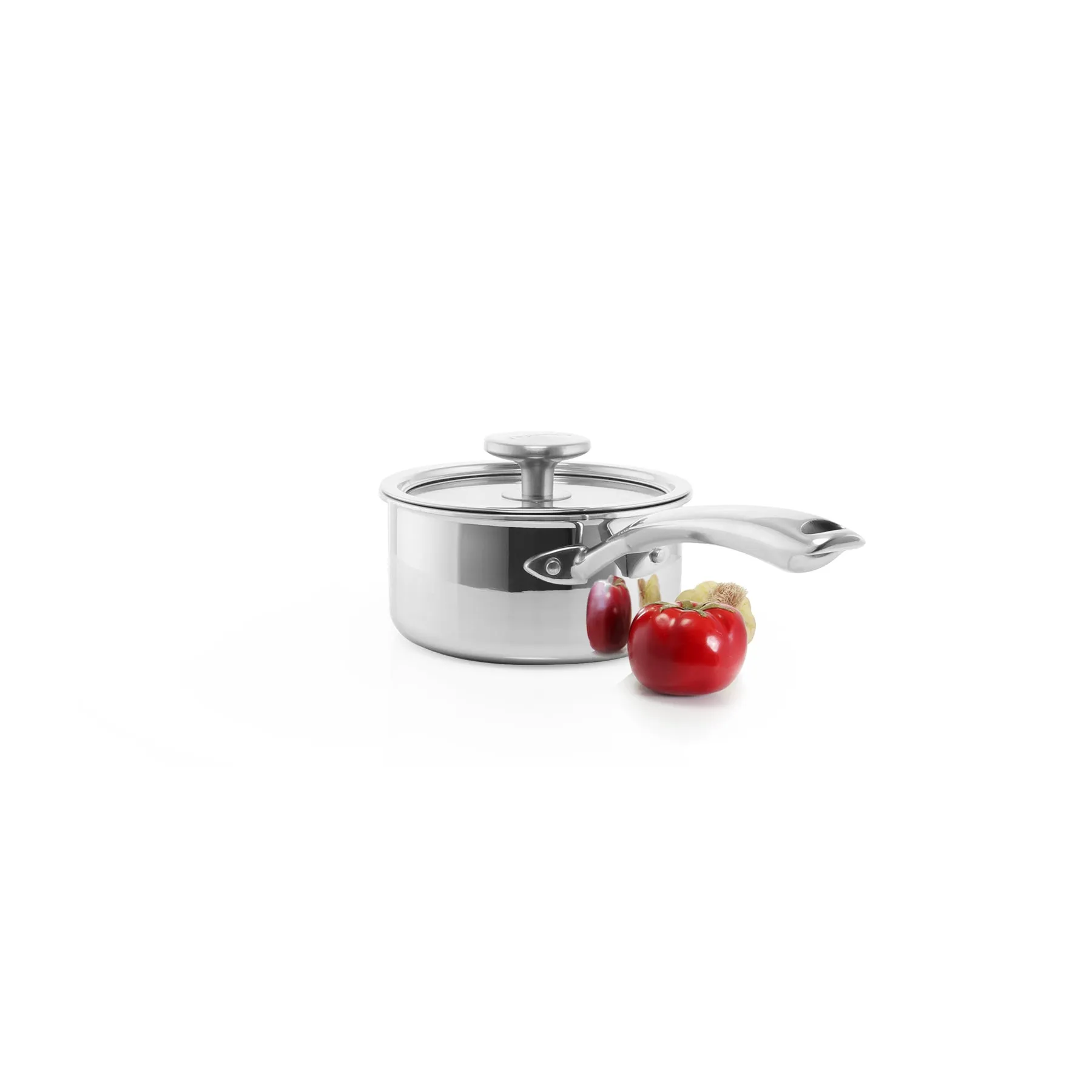 3.Clad Saucepan Tri-ply Polished (1 Qt.)