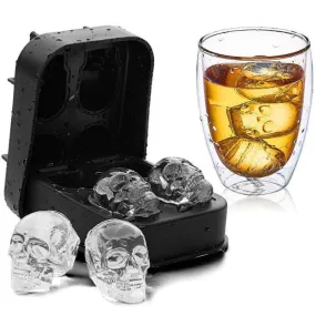 3D Skull Silicone Ice Cube Tray