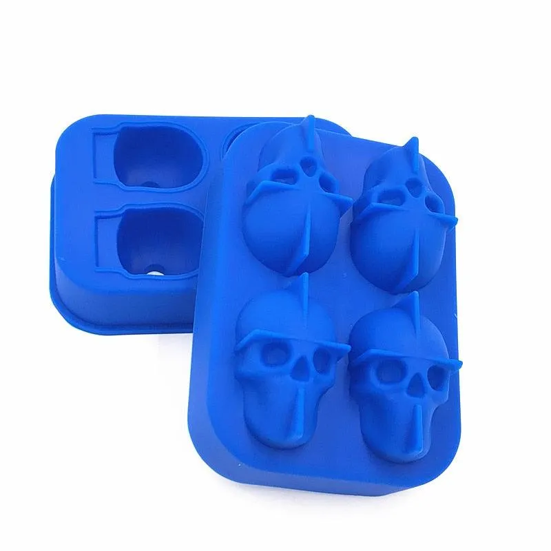 3D Skull Silicone Ice Cube Tray