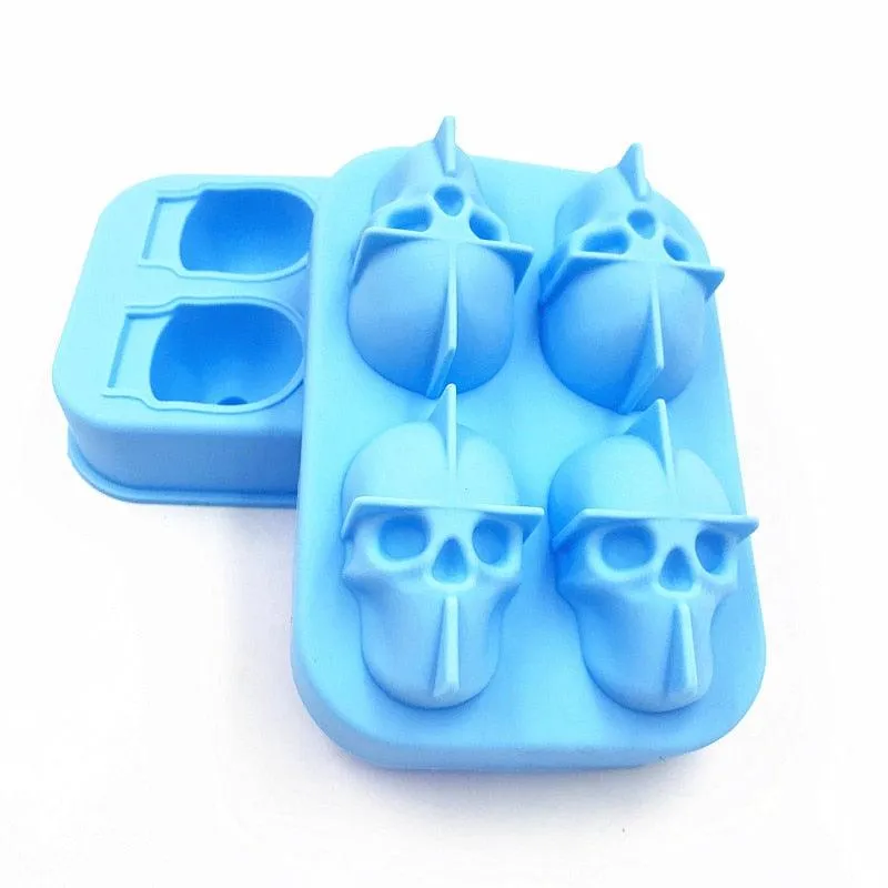 3D Skull Silicone Ice Cube Tray