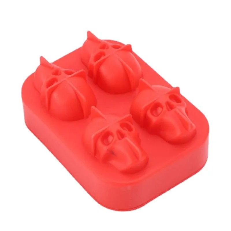 3D Skull Silicone Ice Cube Tray