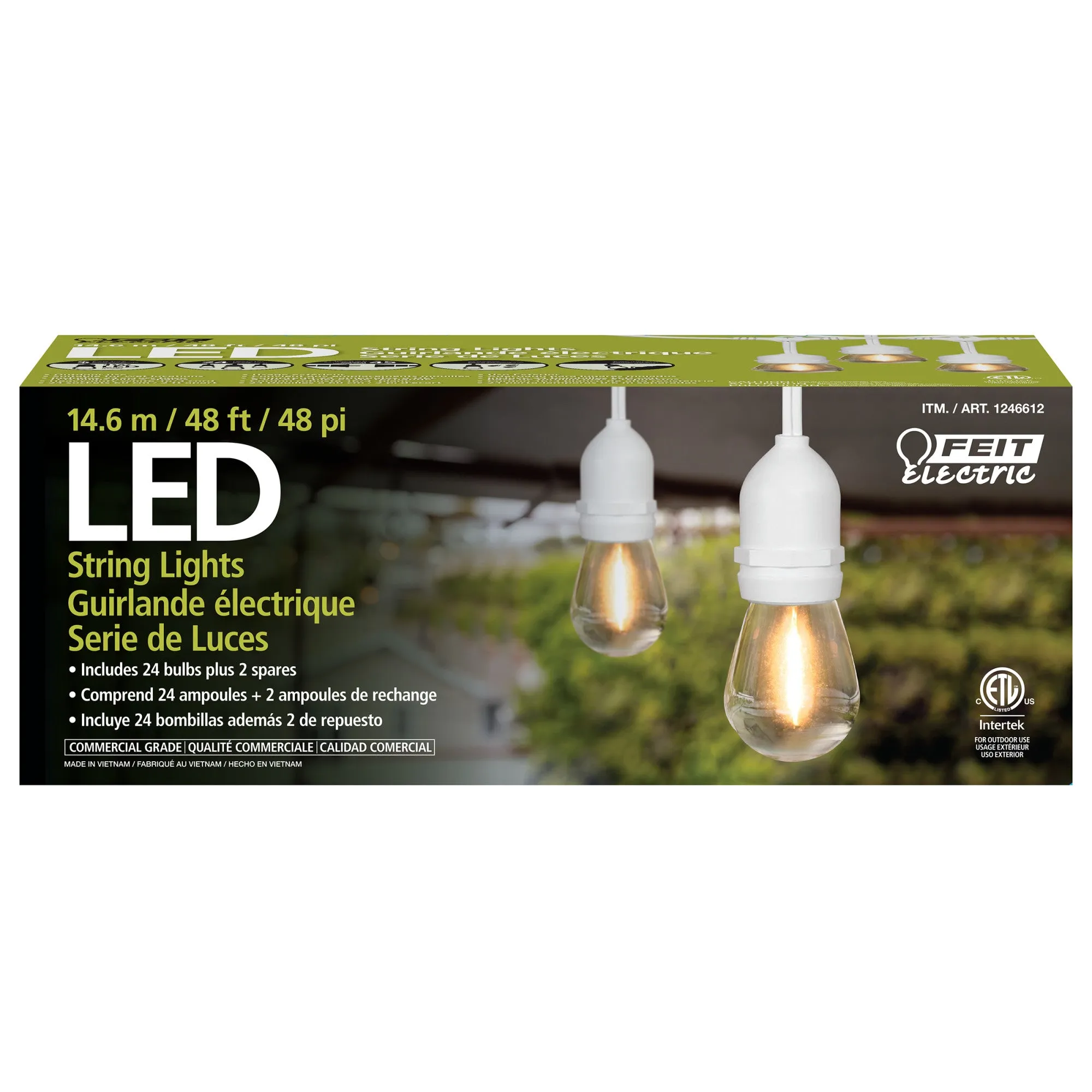 48 ft. LED String Lights (2-Pack)