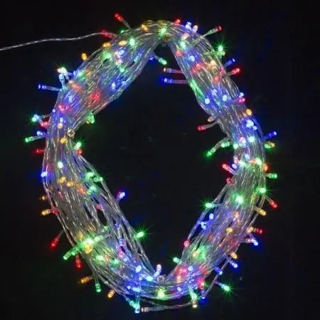 500 Super Bright Extra Long LED Icicle String Lights 25m -  Multi Colour