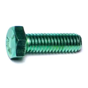 5/16"-18 x 1" Green Rinsed Zinc Grade 5 Hex Cap Screws (360 pcs.)