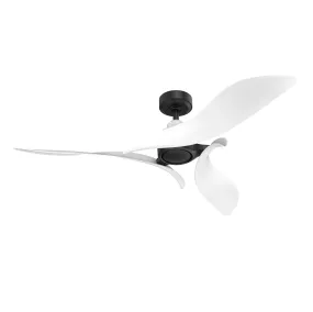 54" DC Motor 6 Speed Black Ceiling Fan