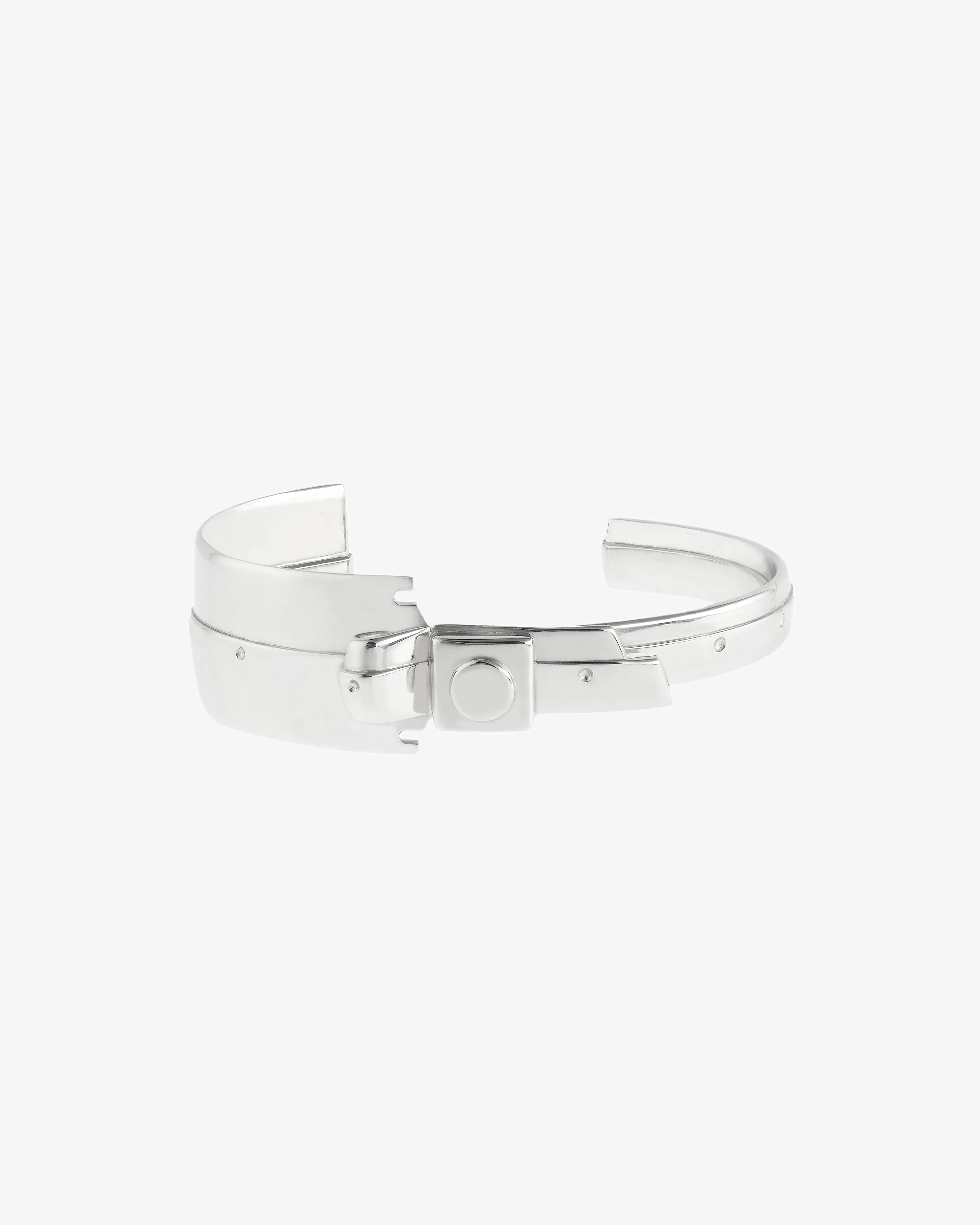 A Vanitas - Razor Wristband Wide Cuff - (Sterling Silver)