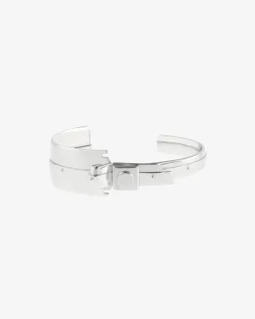 A Vanitas - Razor Wristband Wide Cuff - (Sterling Silver)