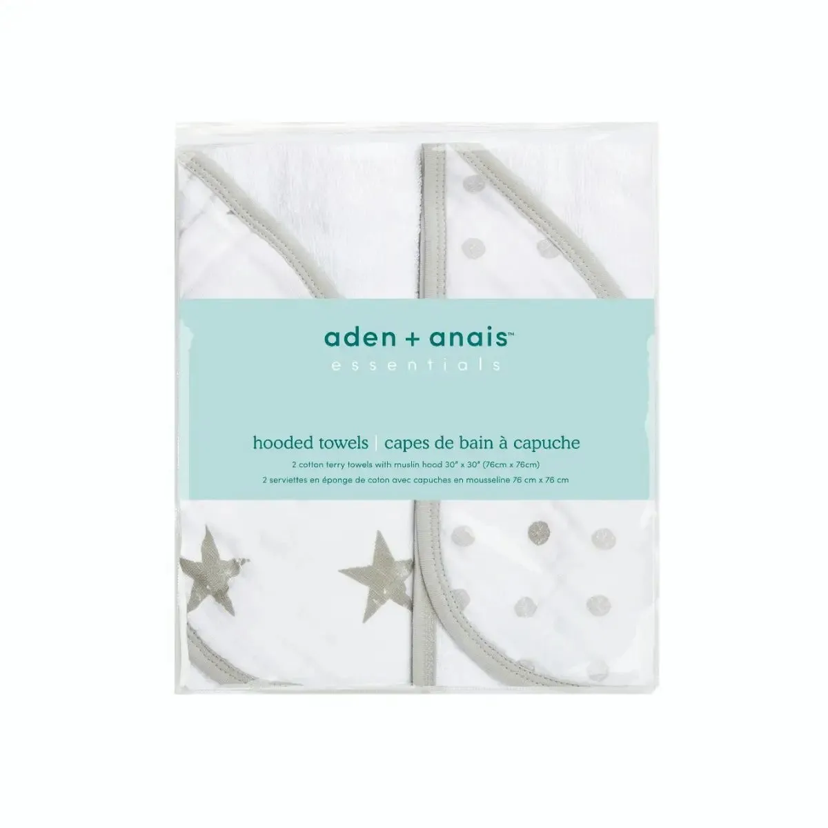 Aden   Anais - Essentials Cotton Muslin Hooded Towels - 2 Pack