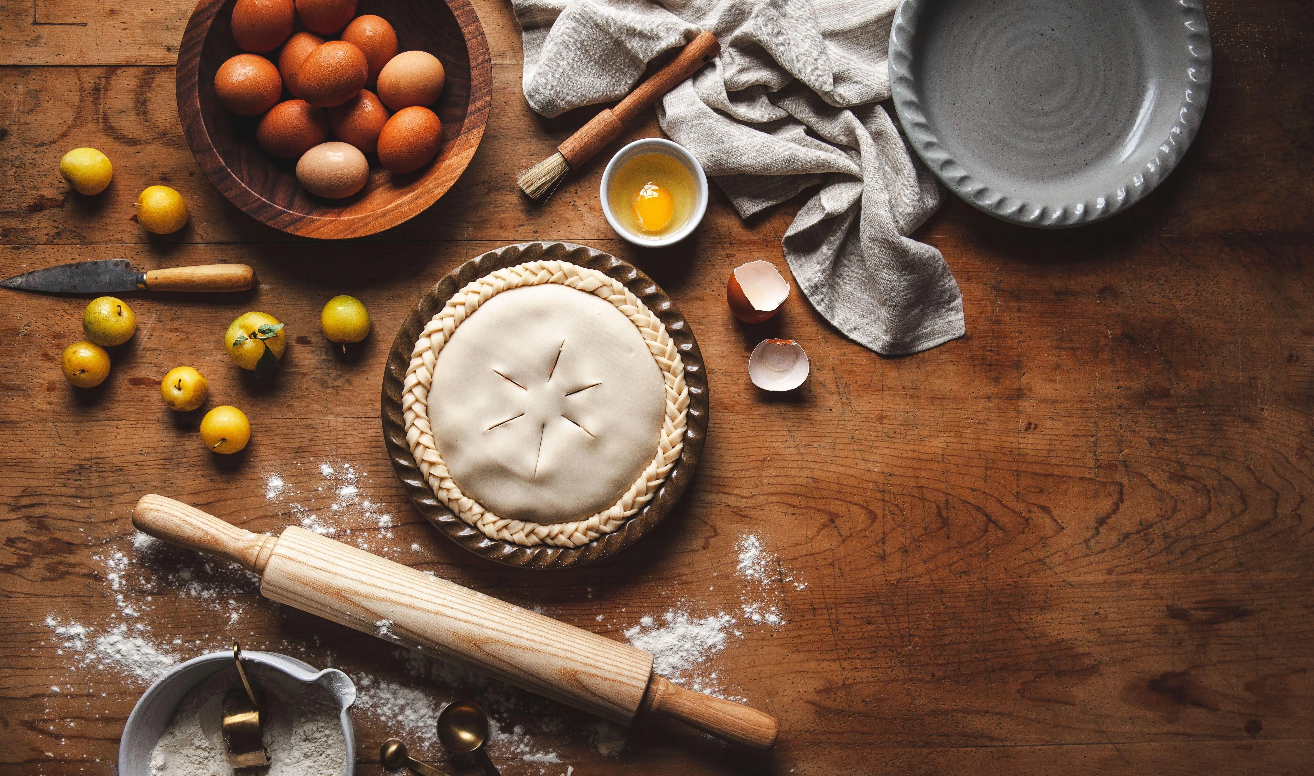 Agrarian Pie Dish - Toast by Farmhouse Pottery