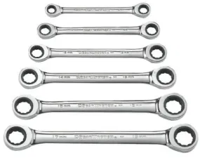 Apex Tool Group 6 Pc. Double Box Ratcheting Wrench Sets, Metric, 9260