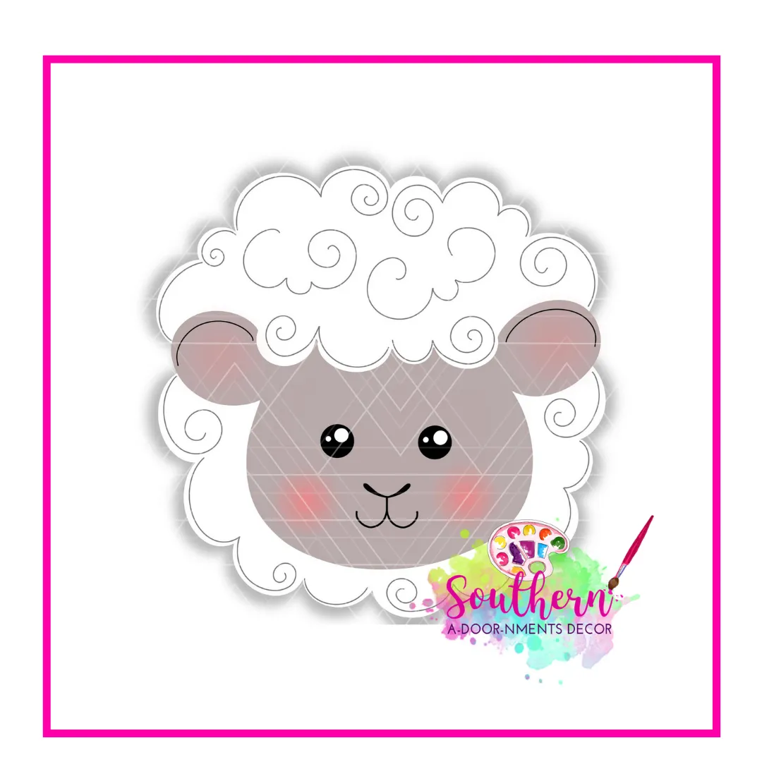 Baby Lamb Template & Digital Cut File