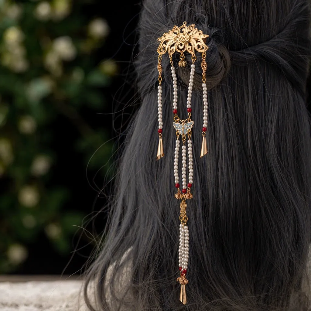 Back Hair Pin: Lotus