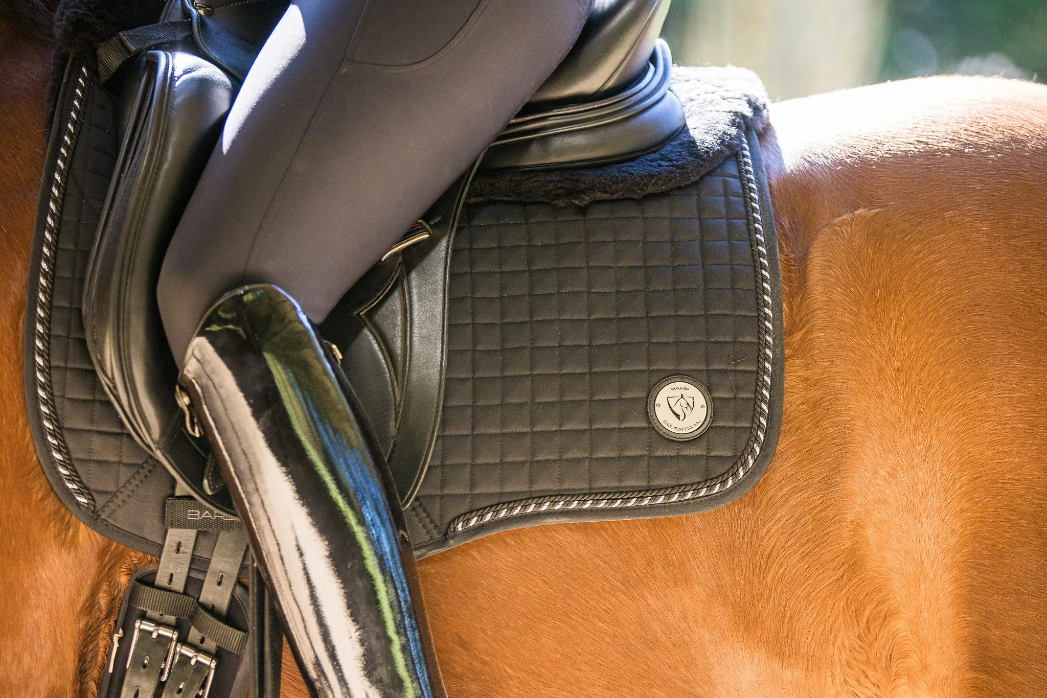 BARE Deluxe Merino Saddle Pad - Black