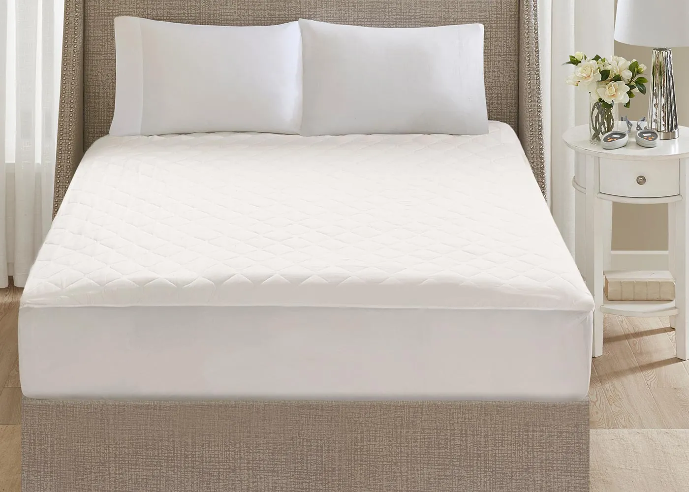 Beautyrest Cotton Deep Pocket Heated Mattress Pad