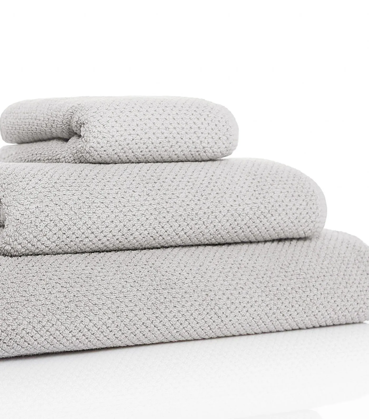 Bee Waffle Towels Silver