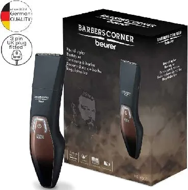 Beurer Beard Styler Black Rawasi Stainless Steel Titanium Coated Led Screen With Batter