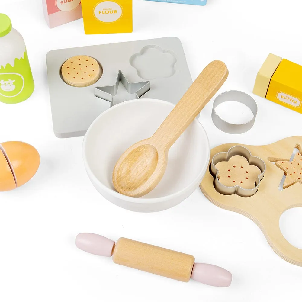 Bigjigs Toys Wooden Baking Cookies Role Play Set