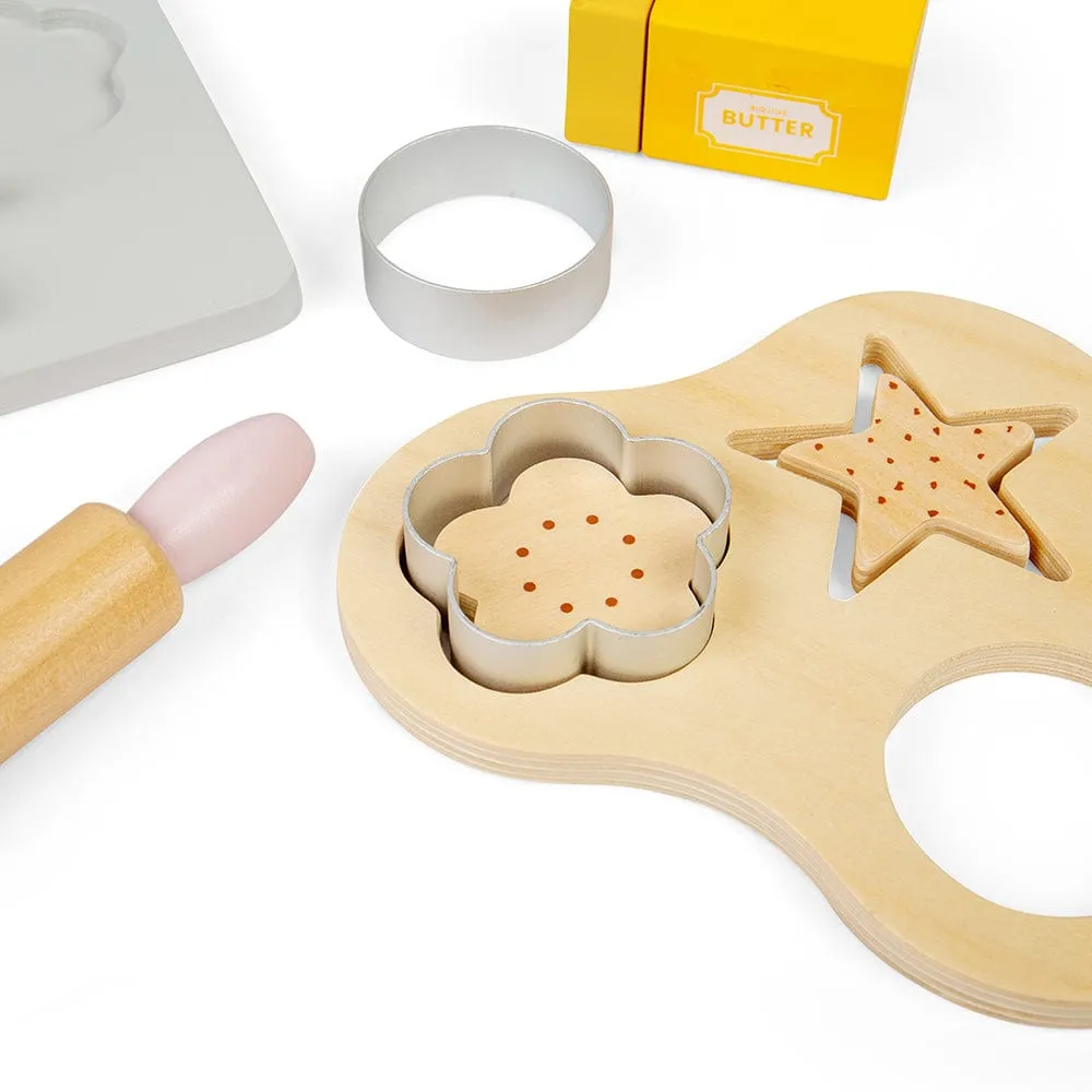 Bigjigs Toys Wooden Baking Cookies Role Play Set