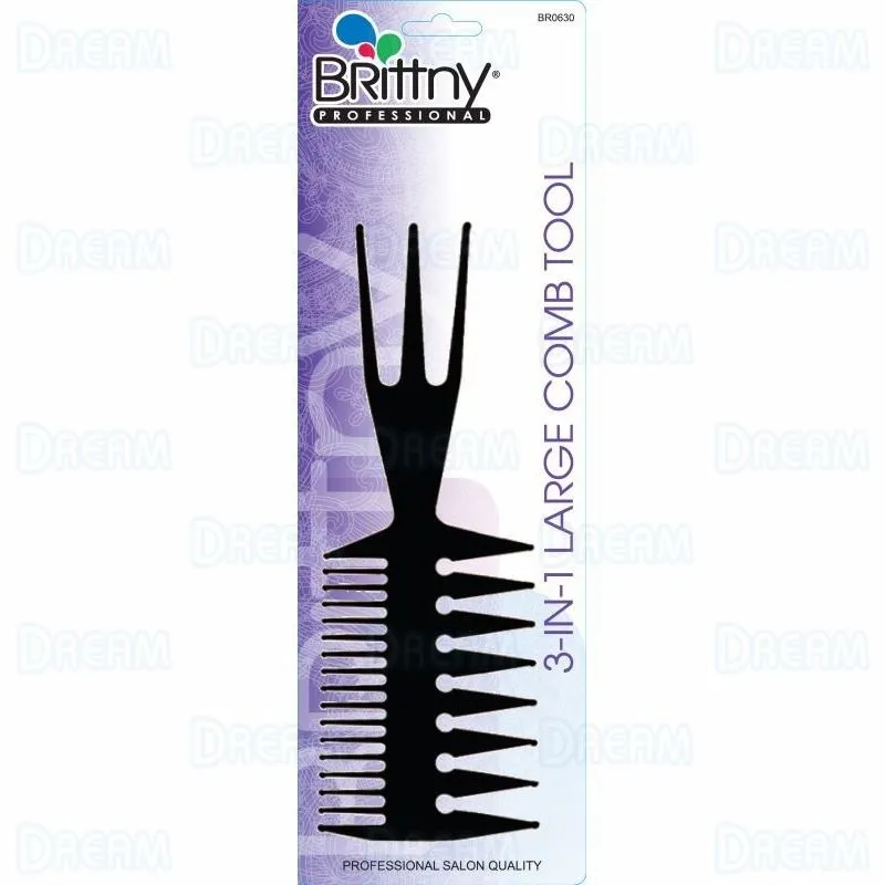 BRITTNY 3-SIDE TOOL LARGE BONE COMB