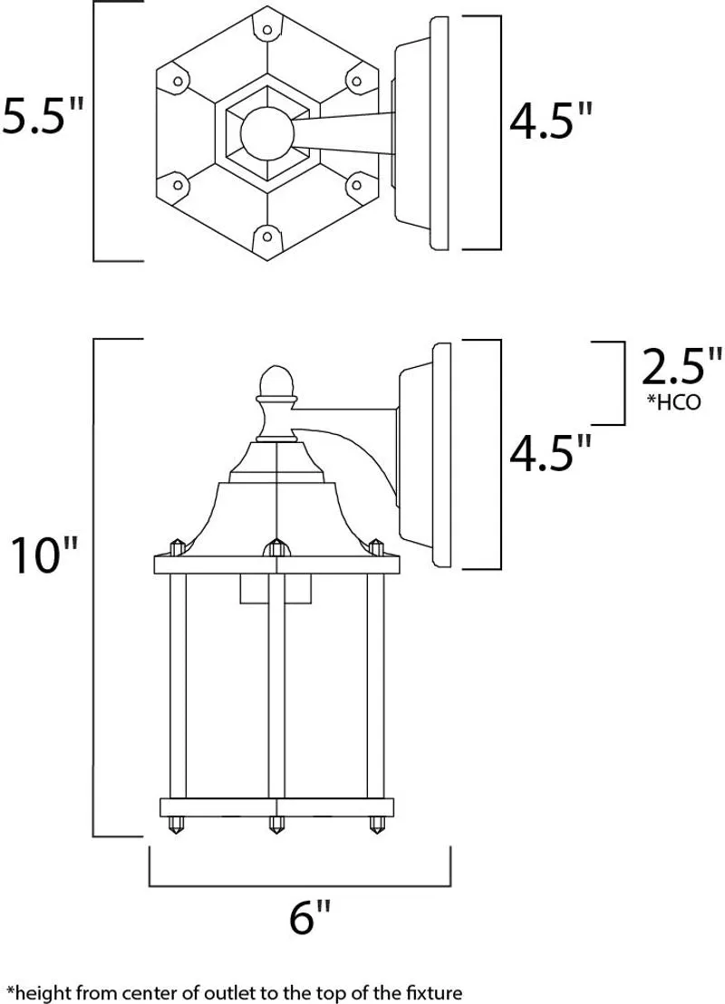 Builder Cast 10" Outdoor Wall Mount