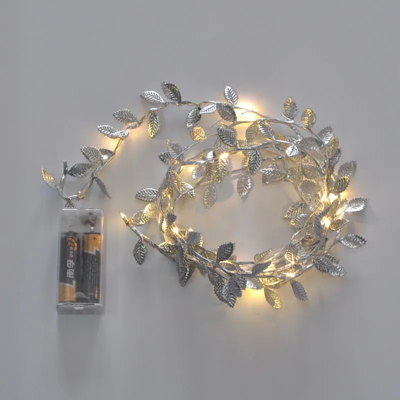 Bulk 6.56ft 2M Modern Golden Yellow Leaf LED String Lights No Battery Wholesale