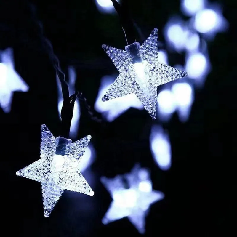 Bulk Star String Lights LED Colorful Solar Energy Lights Strings Wholesale