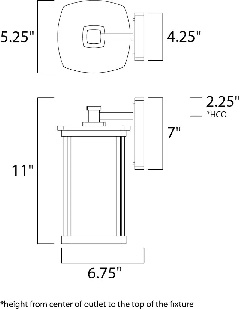 Bungalow E26 Outdoor Wall Sconce