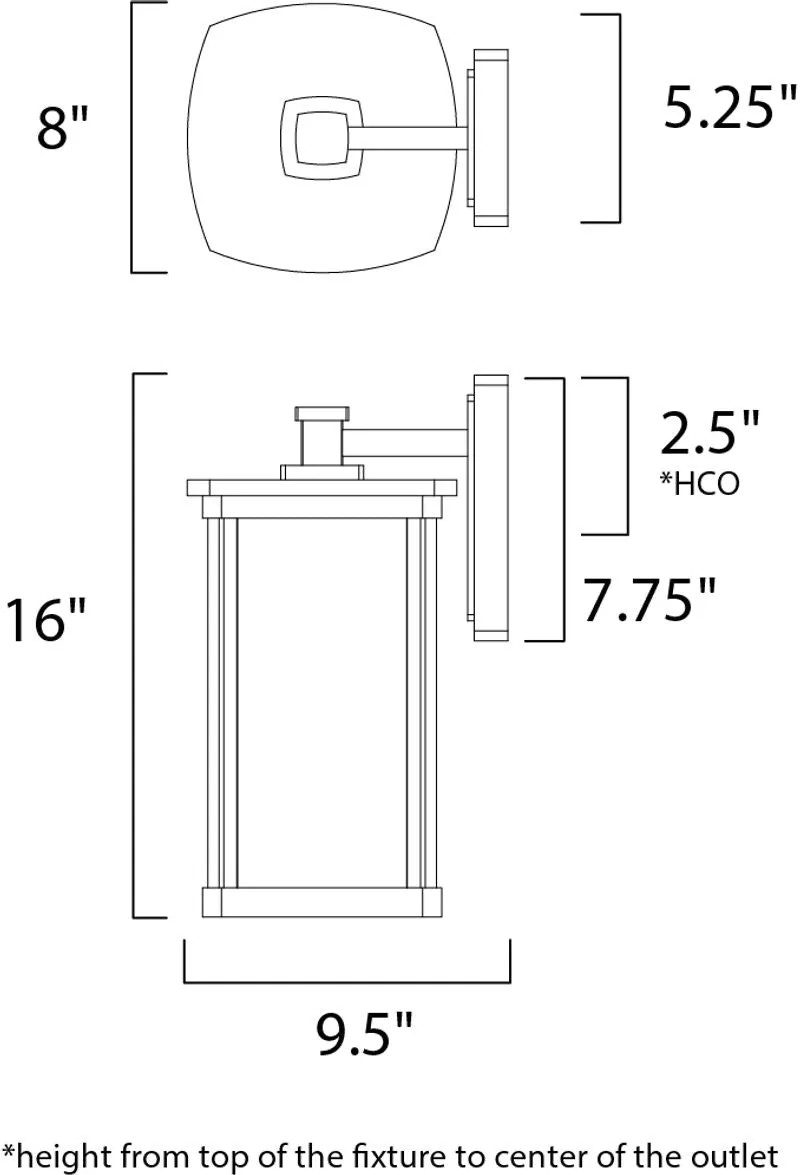 Bungalow E26 Outdoor Wall Sconce