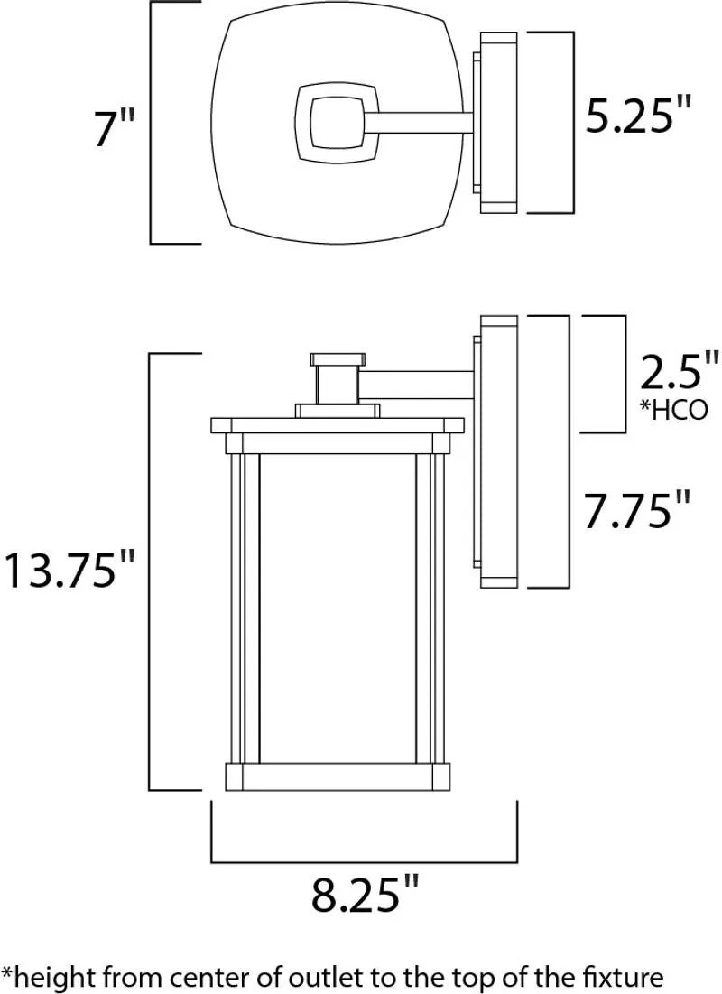 Bungalow E26 Outdoor Wall Sconce