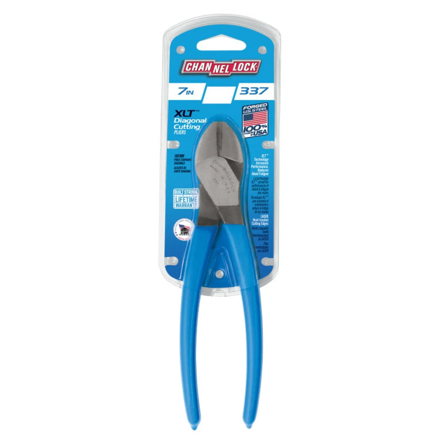 Channellock 337 7 Inch XLT Diagonal Cutting Pliers