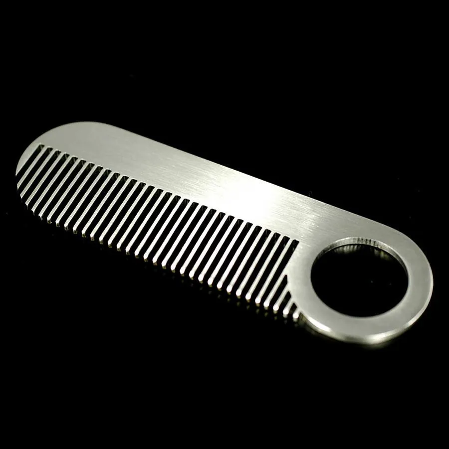 Chicago Comb Co. Model No. 2 Stainless Steel Beard and Mustache Comb