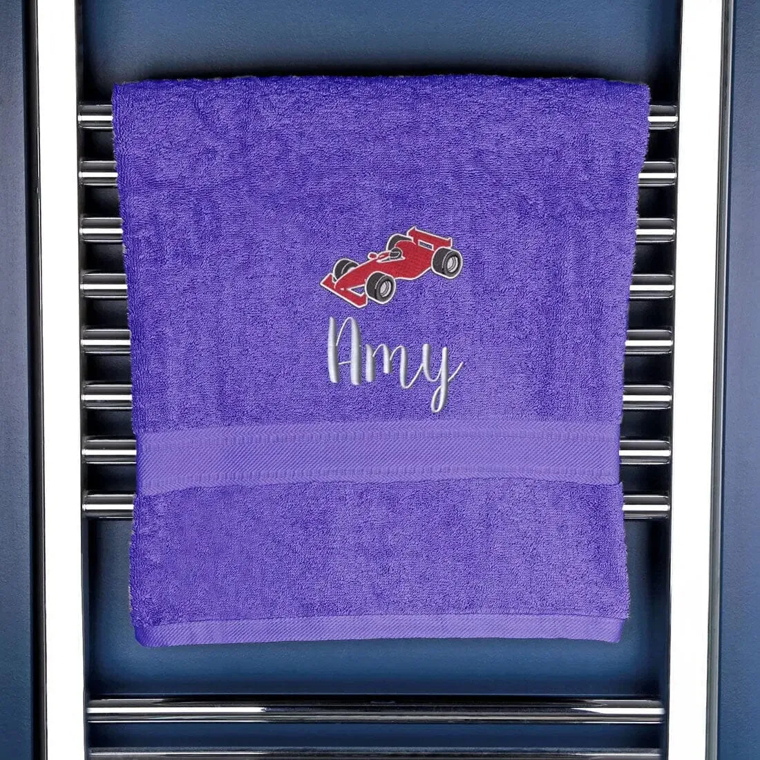 Children's Race Car Bath Towel