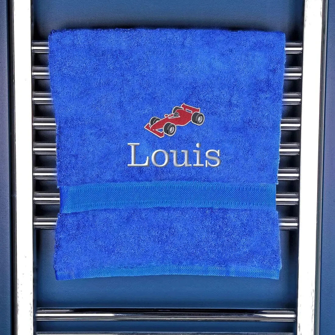 Children's Race Car Bath Towel