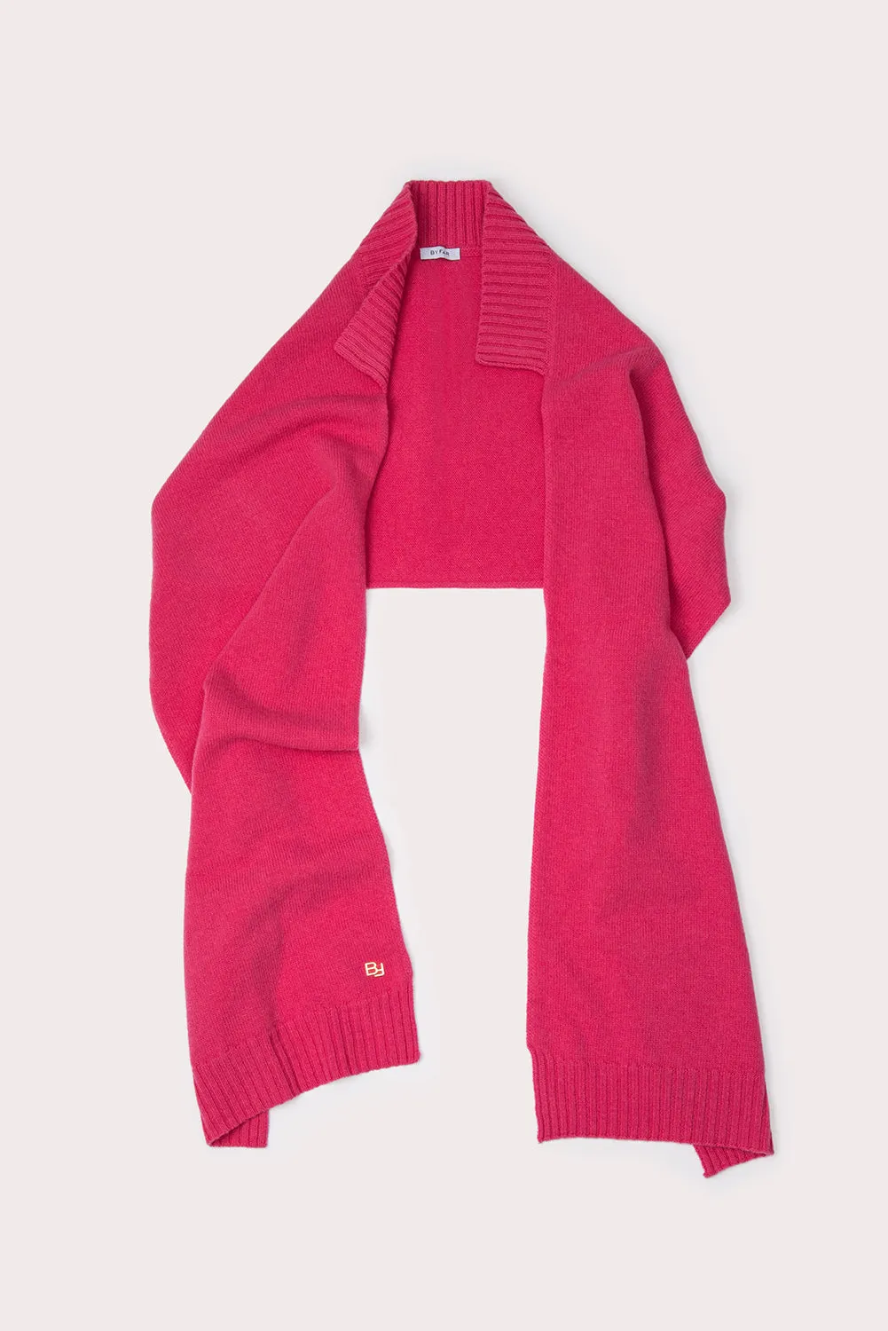 Collar Scarf Rose Wool