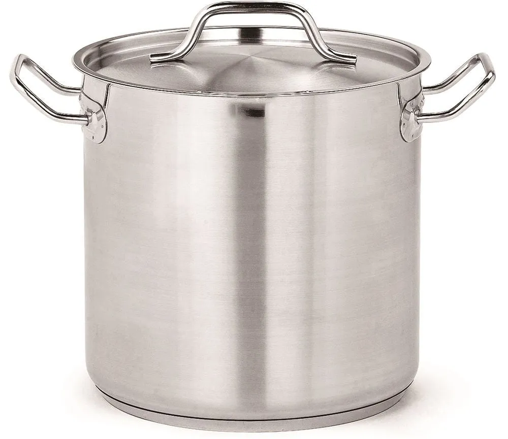 Combisteel Stainless Steel Deep Stock Pot With Lid 10 Litre - 7501.0010