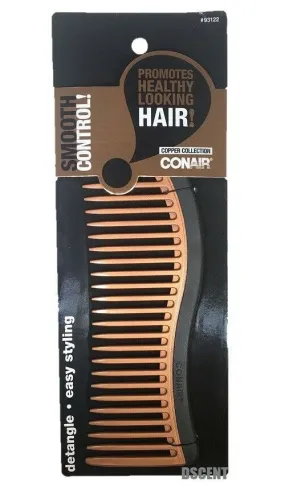 CONAIR - Copper Collection Smooth Control 7 Inches Detangling Comb - 1 Count