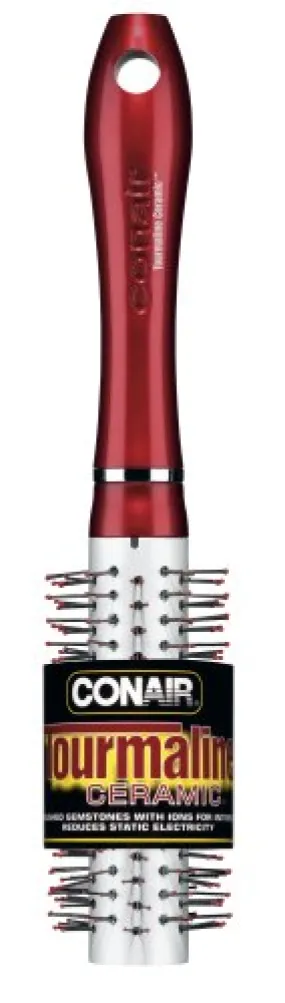 CONAIR - Tourmaline Ceramic Round Brush Red Medium - 1 Brush