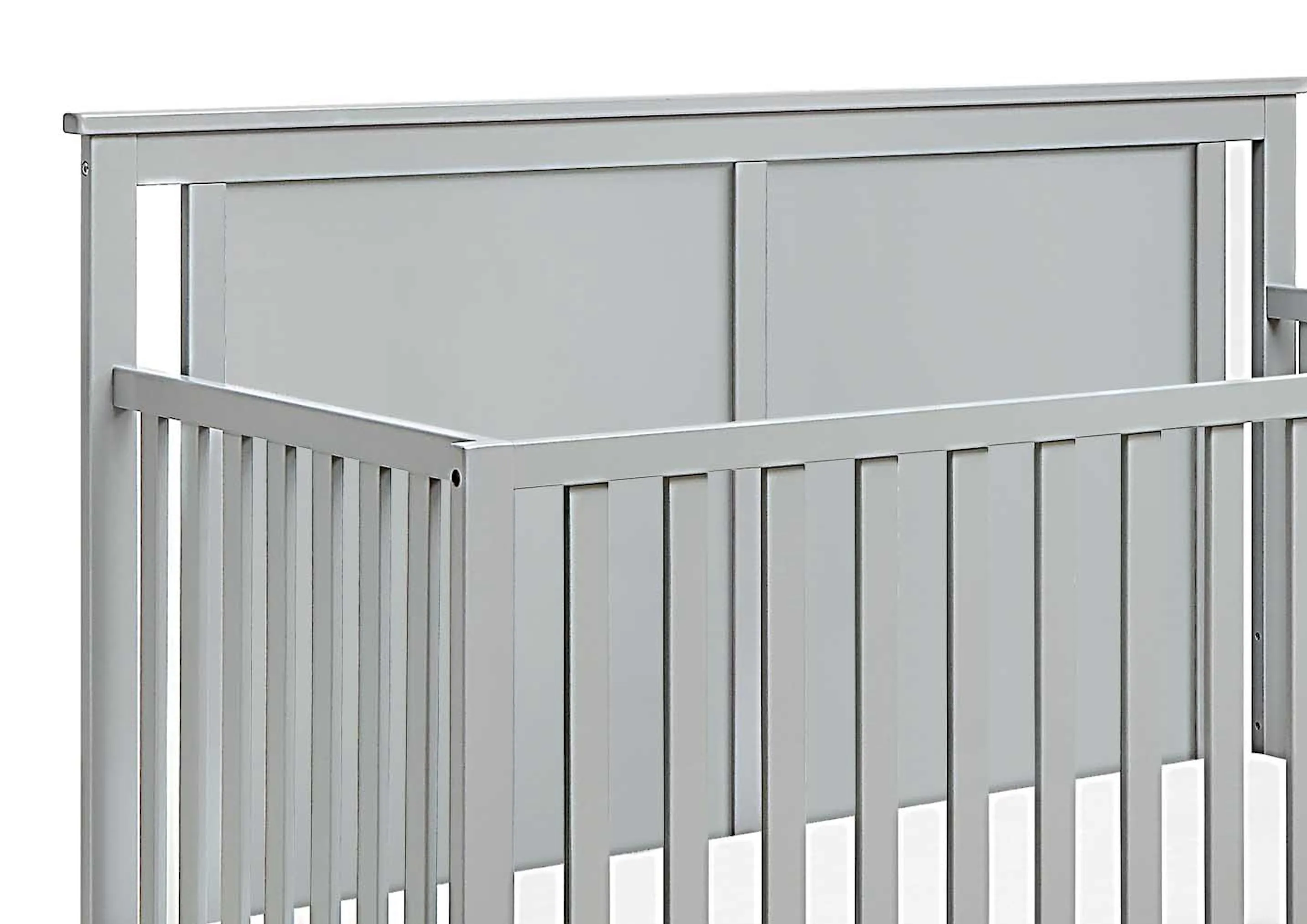 Connelly Mini Crib With Mattress Pad Gray/Rockport Gray