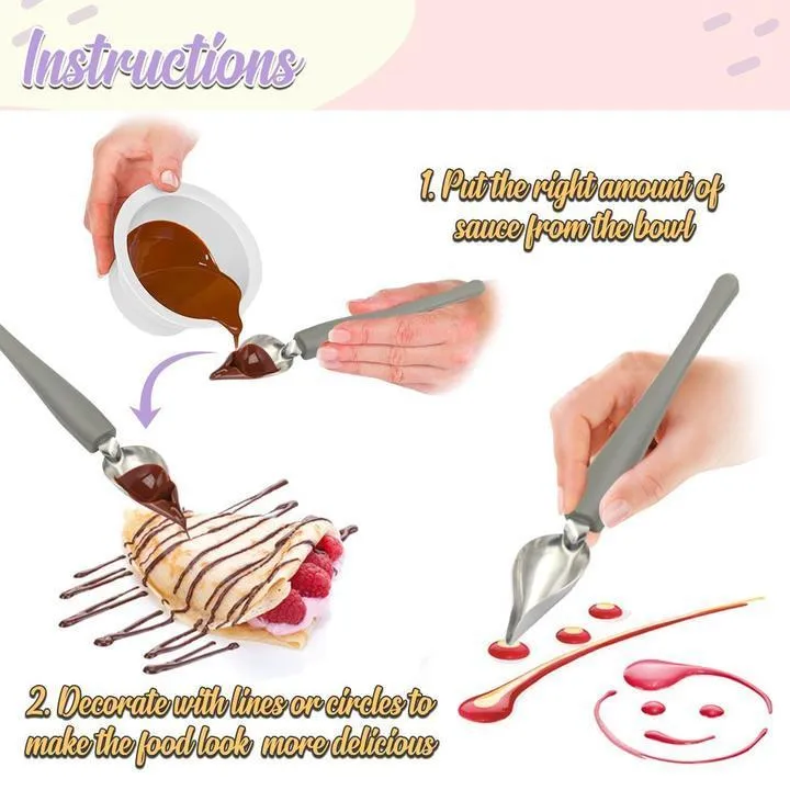 Dessert Decorating Pencil Spoon